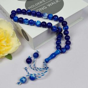 Blue Tasbih Beads